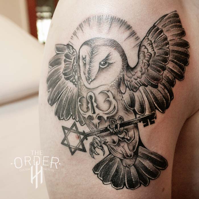 Owl Key Tattoo