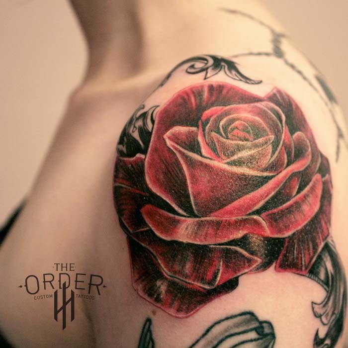 Rose Shoulder Tattoo