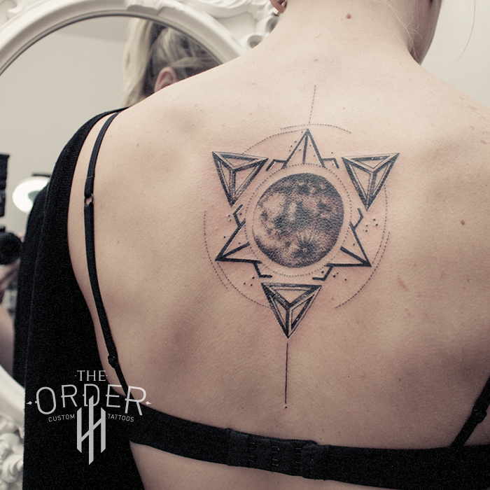 Sacred Geometry Moon Tattoo The Order