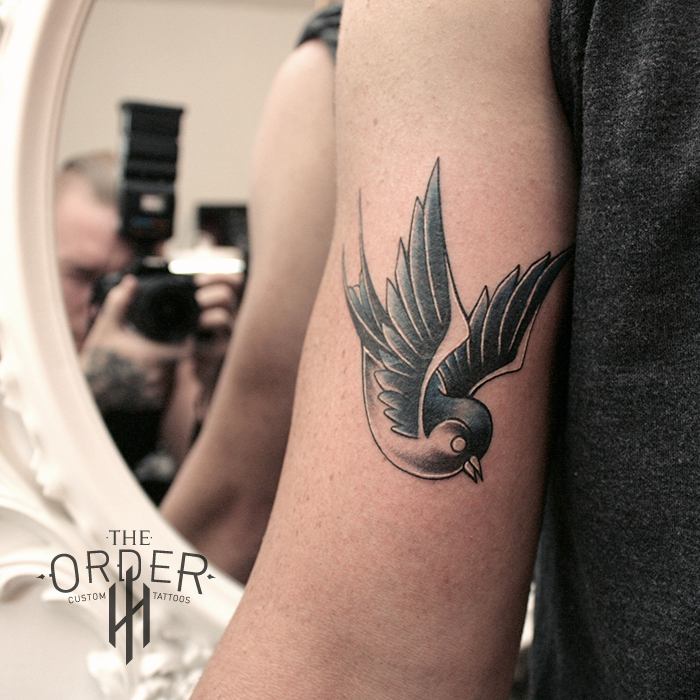 Neo Traditional Swallow Tattoo The Order