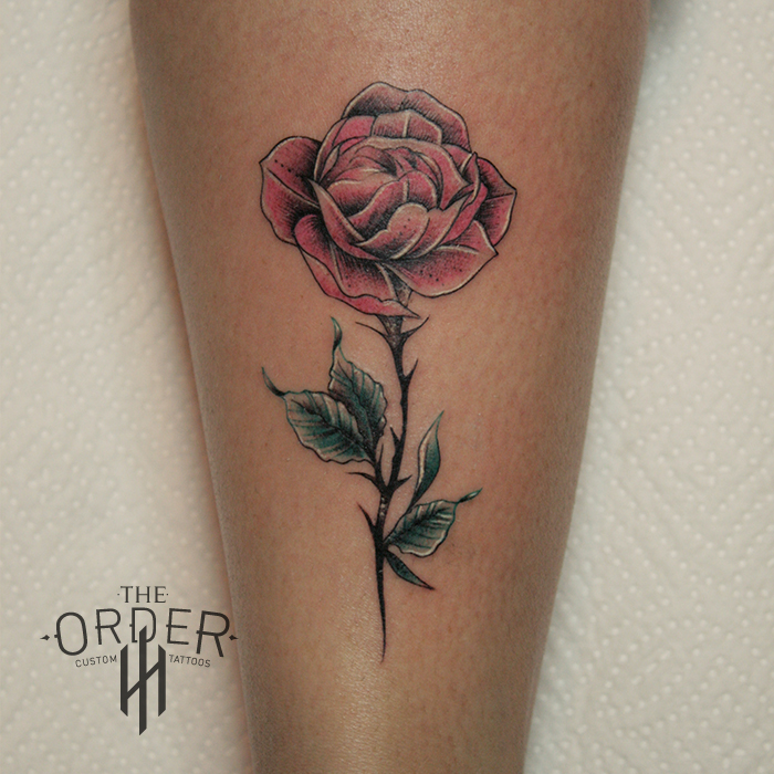 Neo Traditional Rose Tattoo – The Order