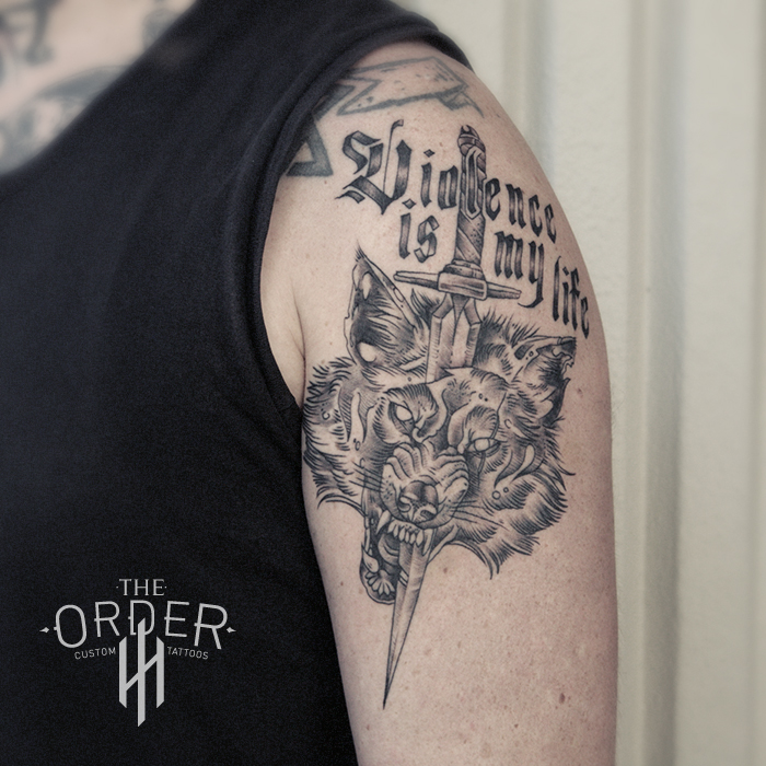 Wolf And Dagger Tattoo – The Order