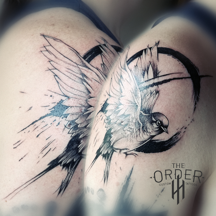 Paint Sketch Bird Tattoo – The Order Custom Tattoos