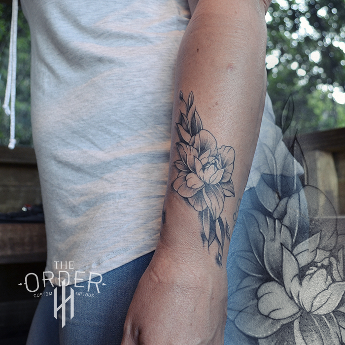Flower Forearm Tattoo – The Order Custom Tattoos