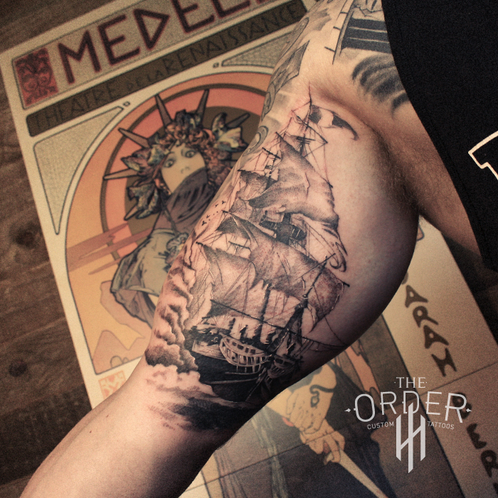 Ship Tattoo – The Order Custom Tattoos