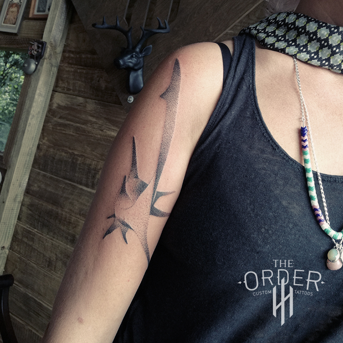 Shark Pointillism Tattoo – The Order Custom Tattoos