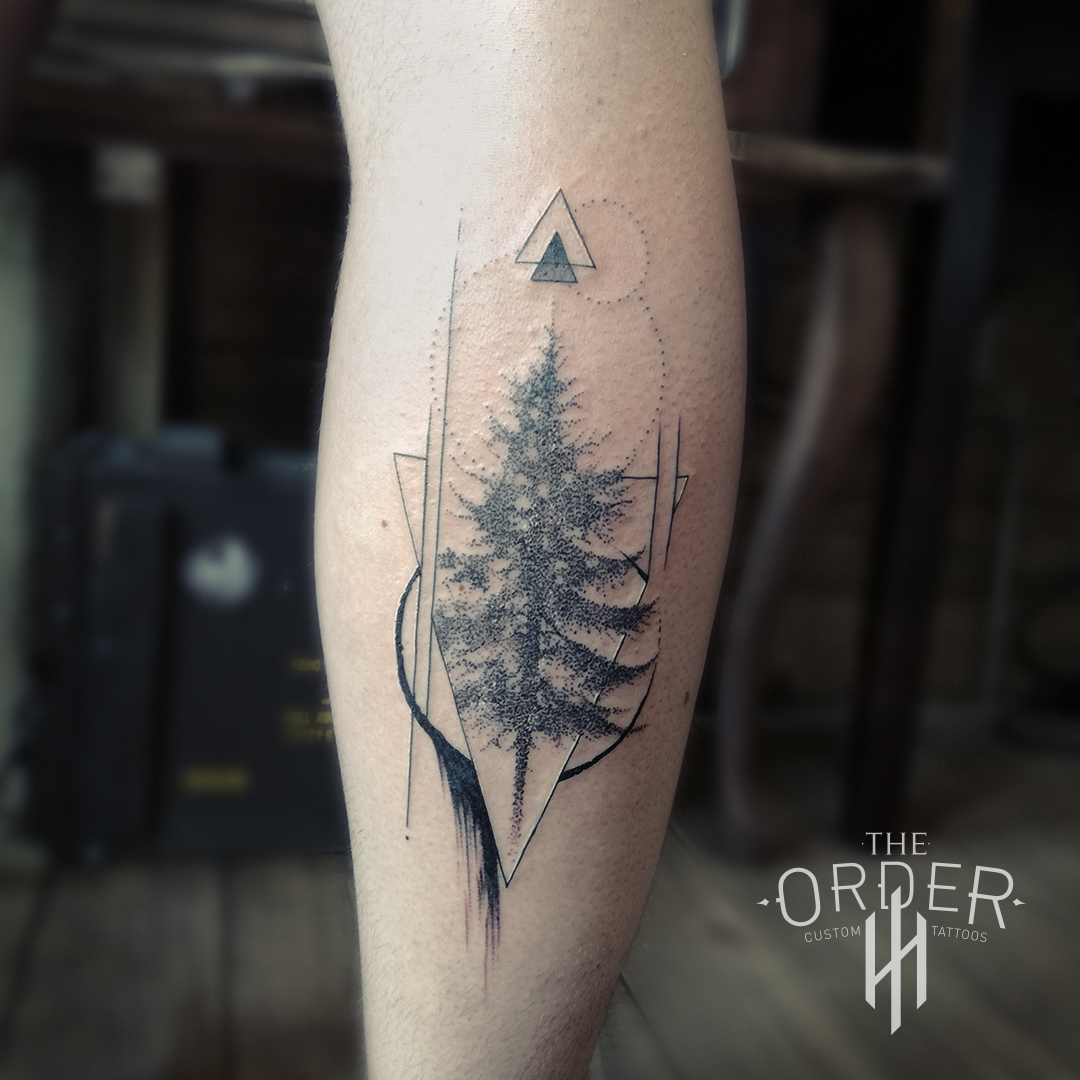 Geometric Tree Tattoo – The Order Custom Tattoos