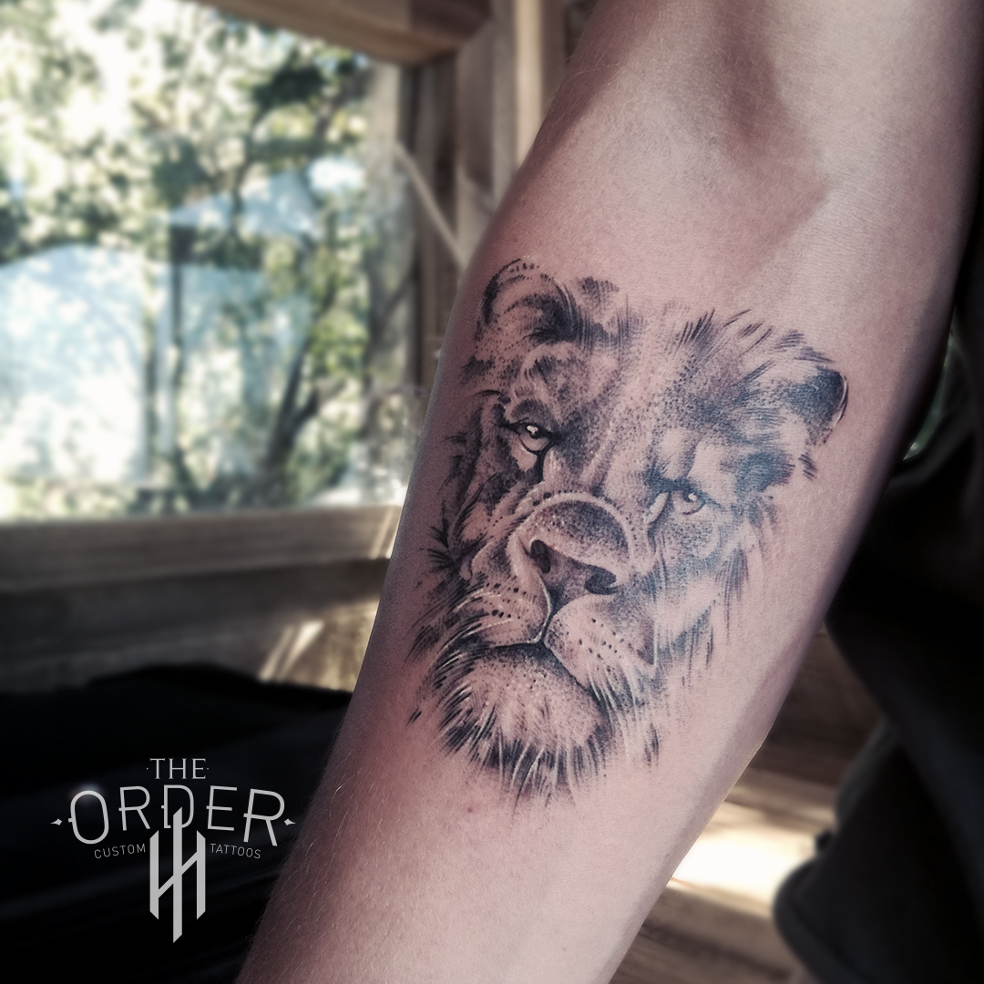 Lion Tattoo – The Order Custom Tattoos
