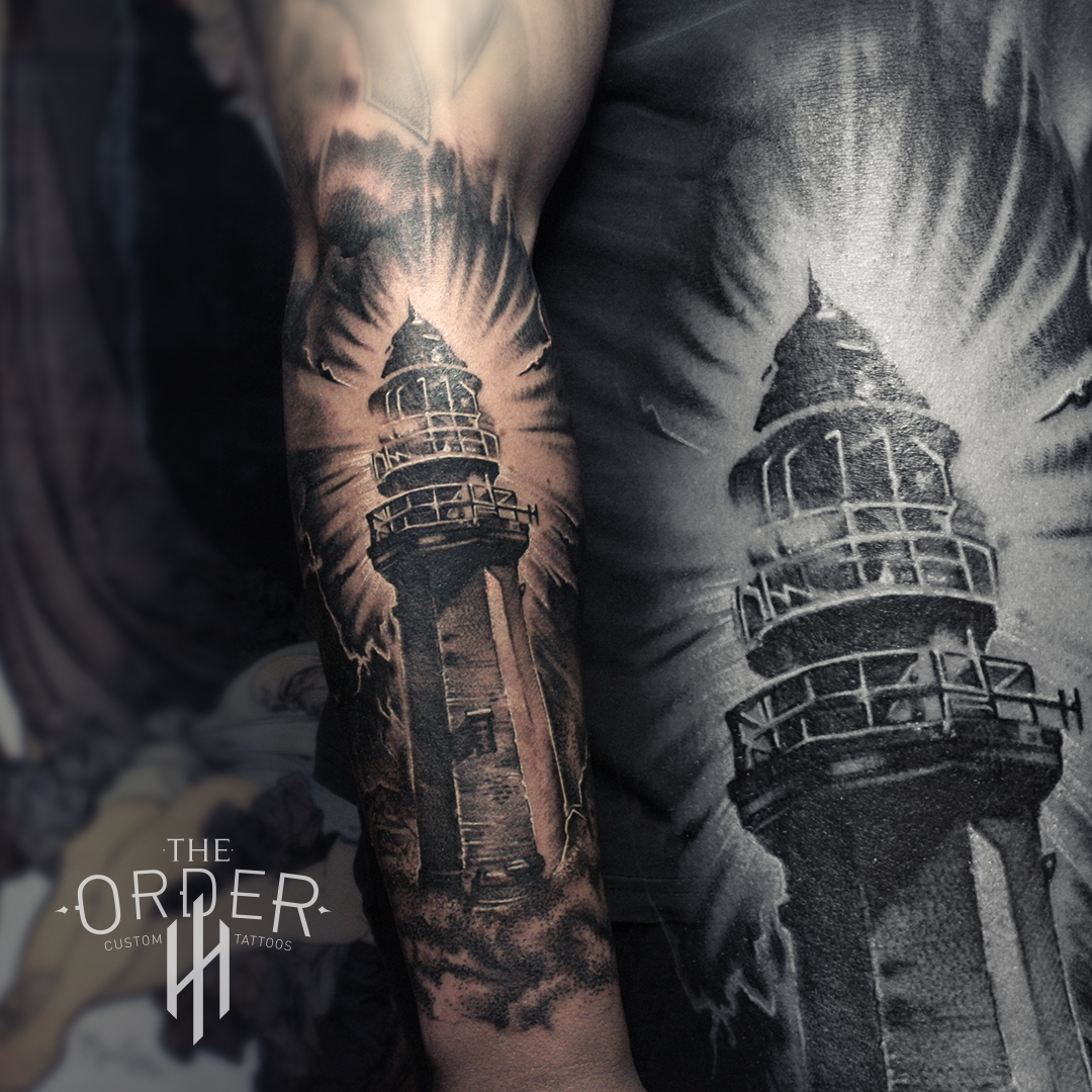 Lighthouse Tattoo – The Order Custom Tattoos