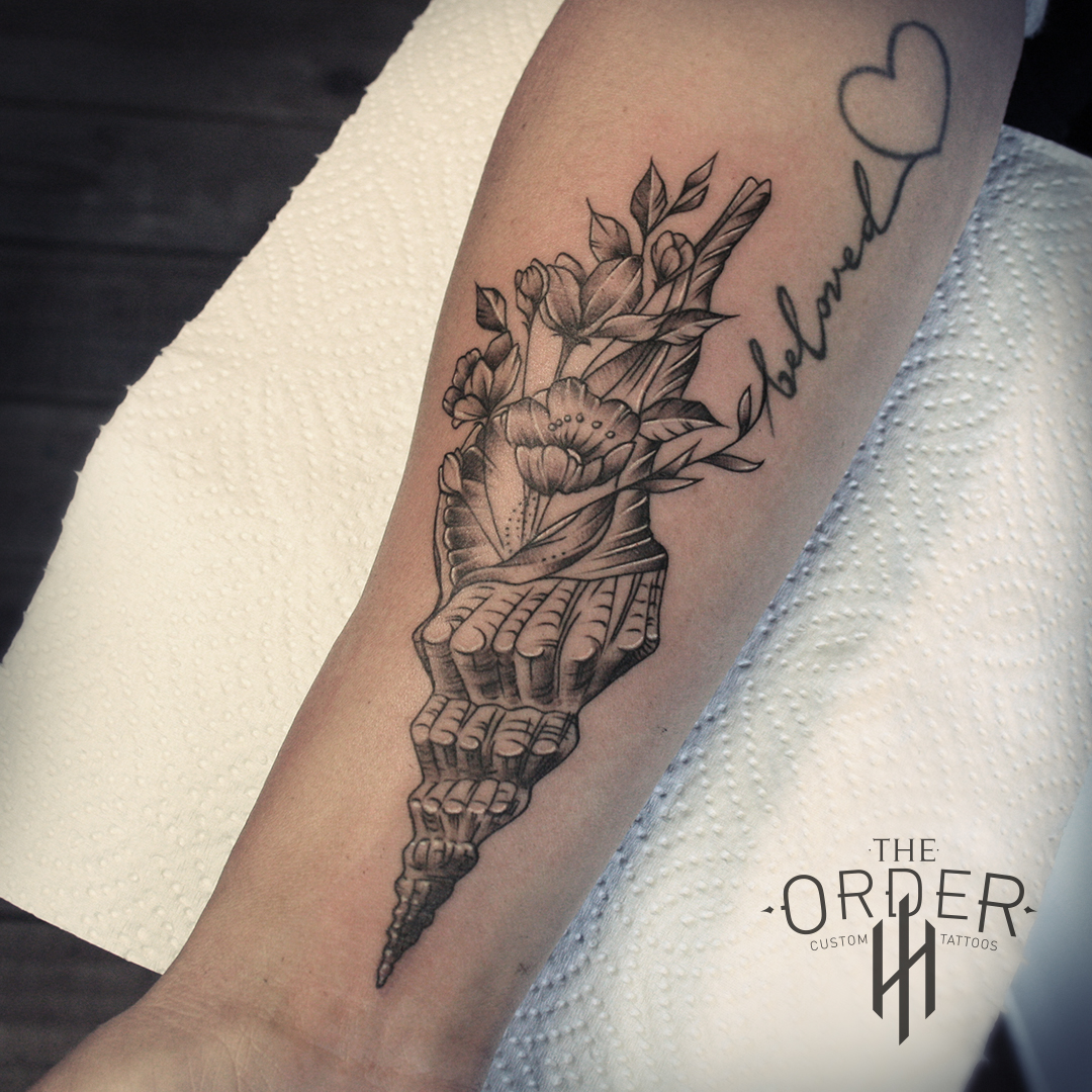 Flower And Shell Tattoo – The Order Custom Tattoos
