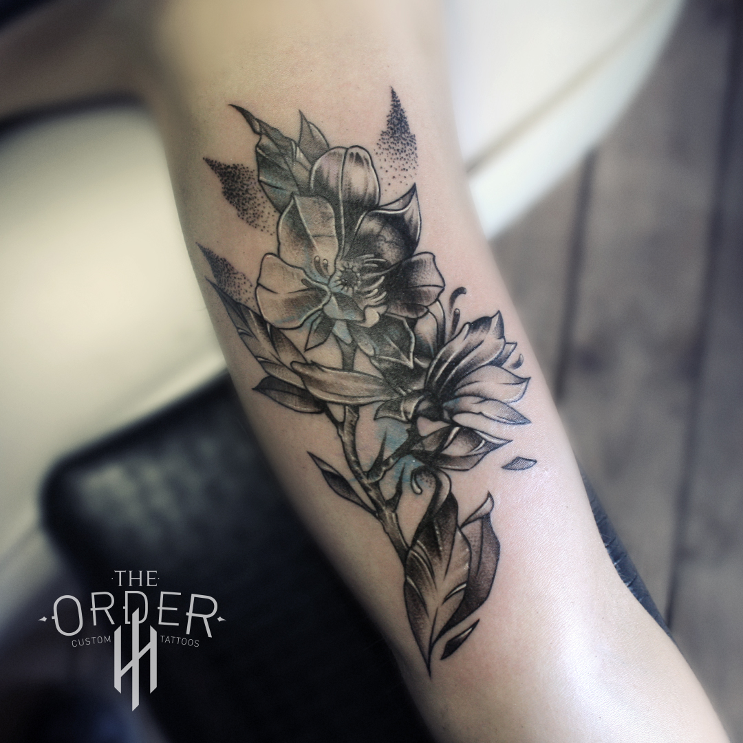 Flowers Tattoo – The Order Custom Tattoos