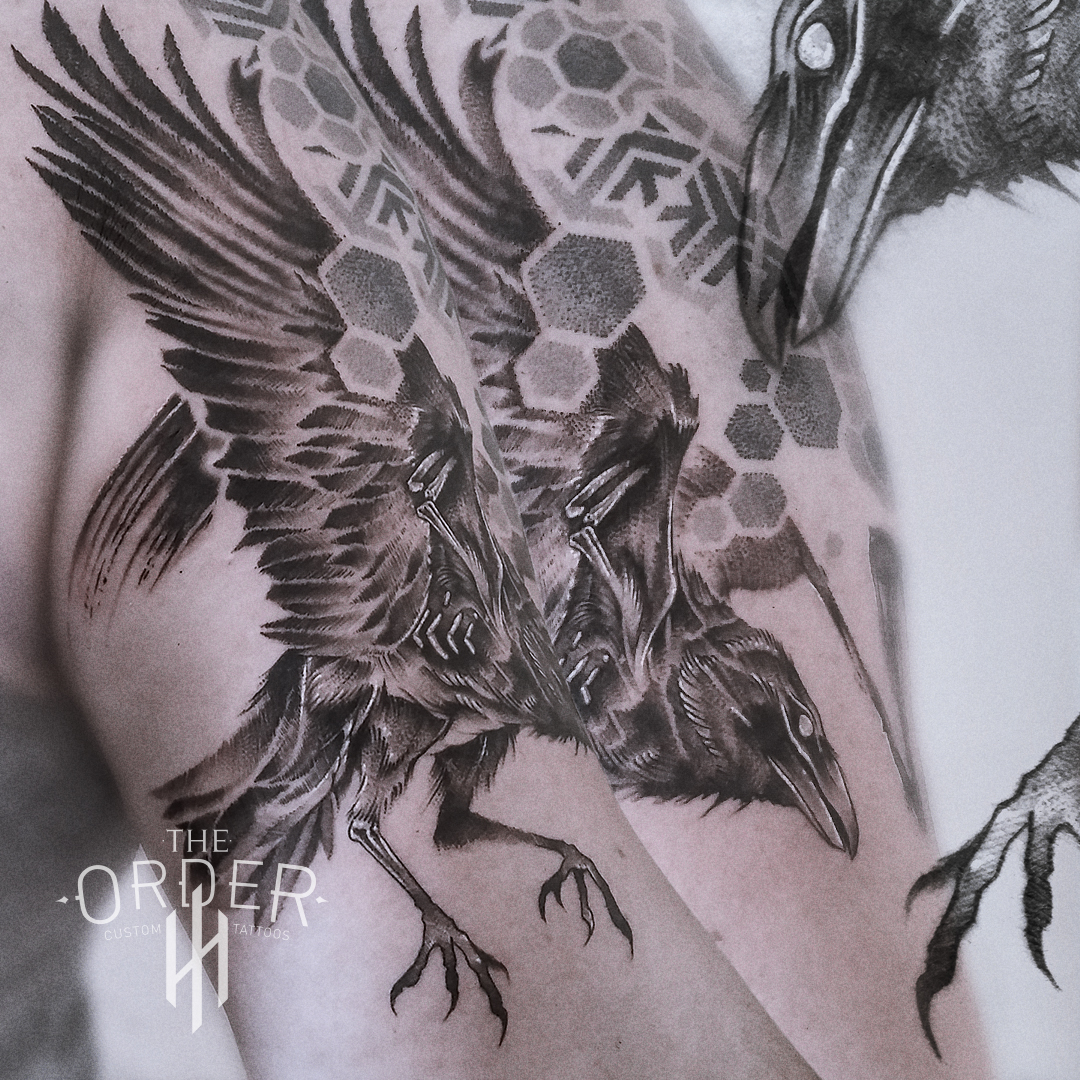 Crow Tattoo – The Order Custom Tattoos