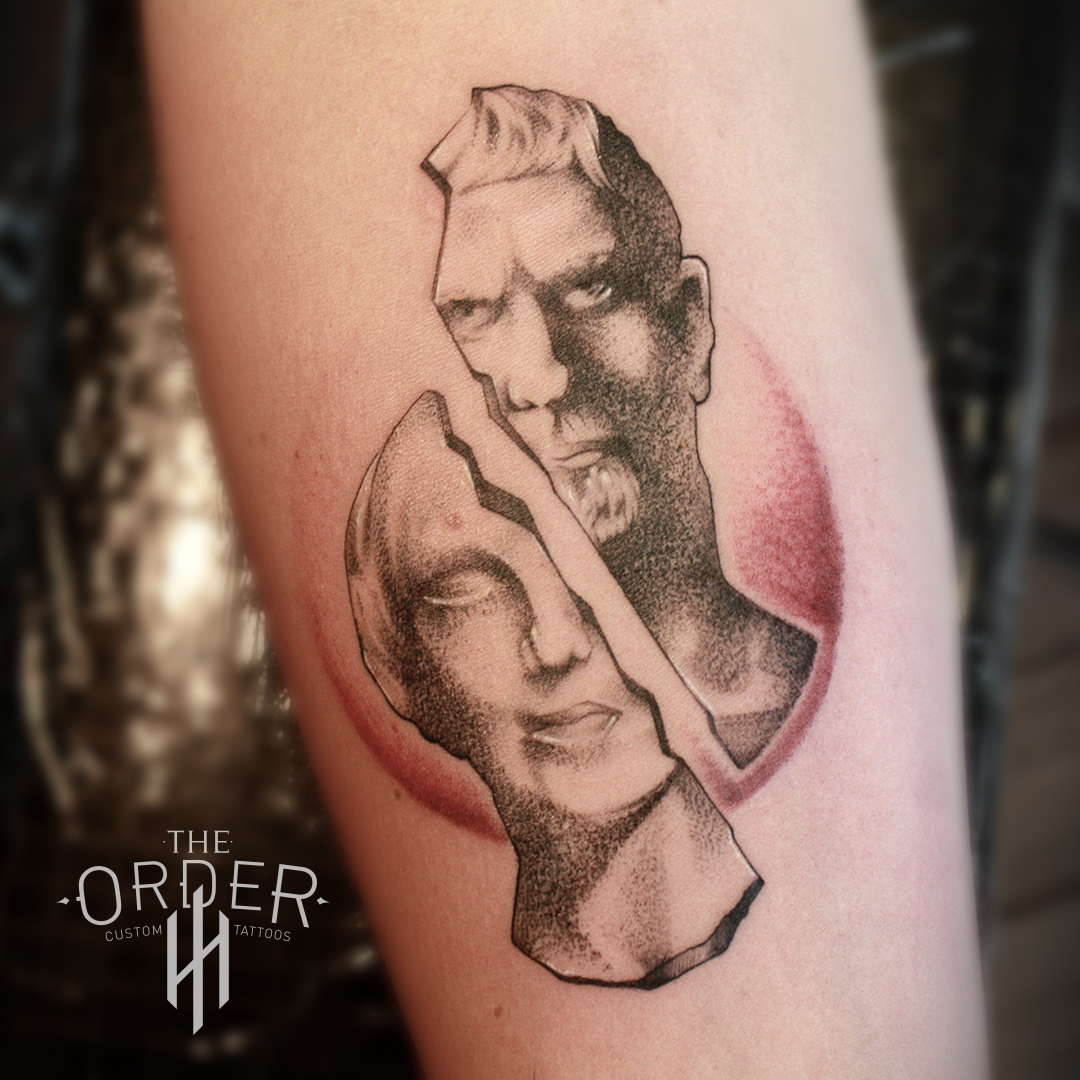 Portrait Statue Tattoo – The Order Custom Tattoos