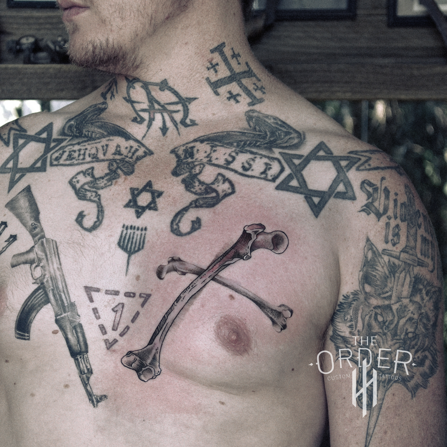 Cross Bones Tattoo – The Order Custom Tattoos