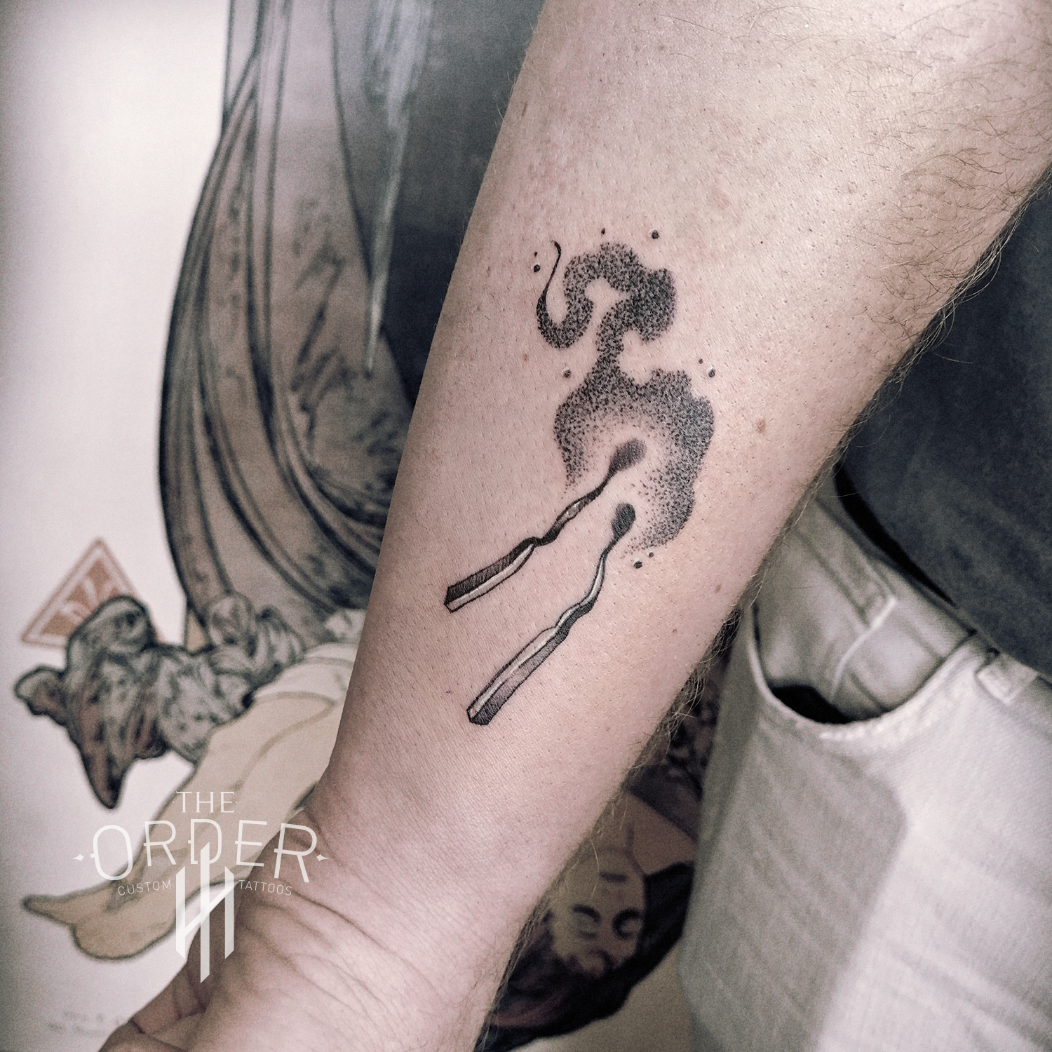 Burnt Match Tattoo – The Order Custom Tattoos
