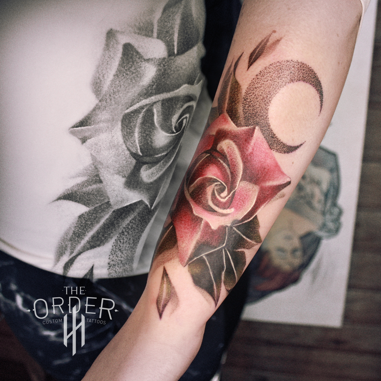 Rose Tattoo – The Order Custom Tattoos