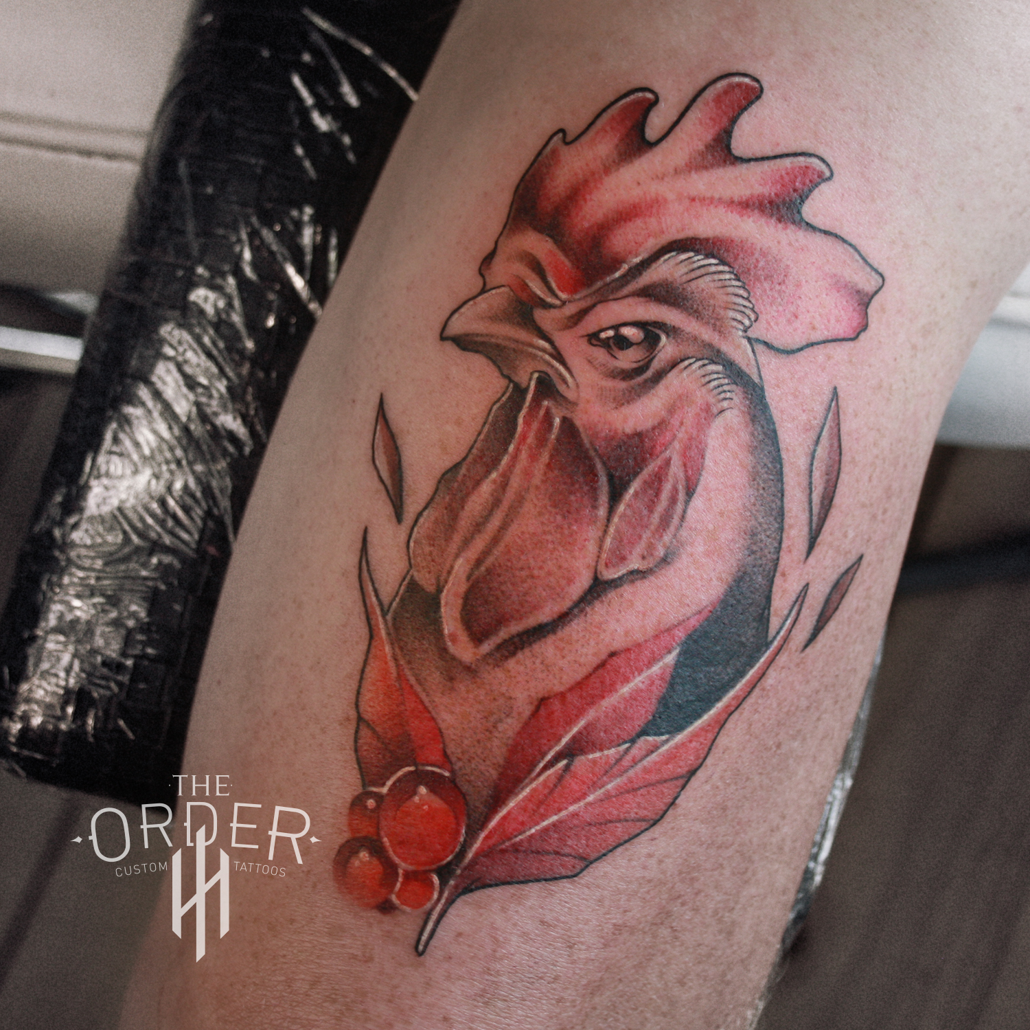 Neo Traditional Rooster Tattoo – The Order Custom Tattoos